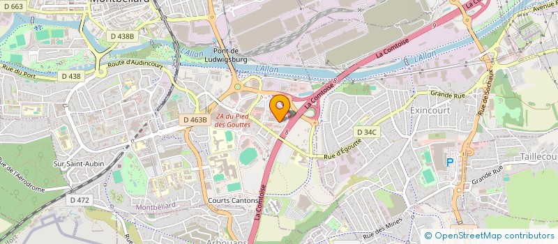 localisation de l'entreprise SCI FENG LIDOU à MONTBELIARD