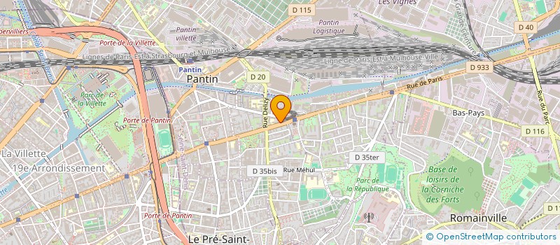 localisation de l'entreprise SCI FENGSHENG FAMILY  PANTIN