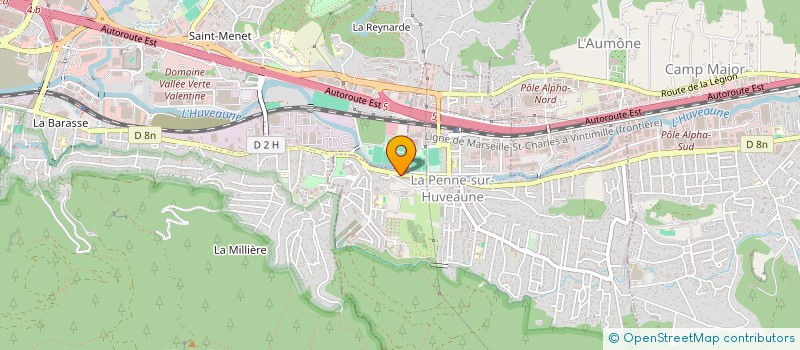 localisation de l'entreprise SCI FENI  LA PENNE-SUR-HUVEAUNE