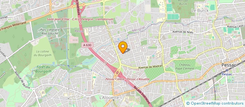 localisation de l'entreprise SCI FENIX IMMO  PESSAC