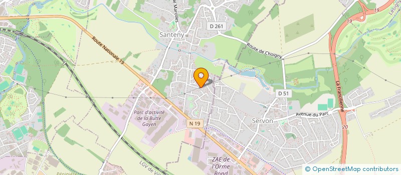 localisation de l'entreprise SCI FENNAS  SANTENY