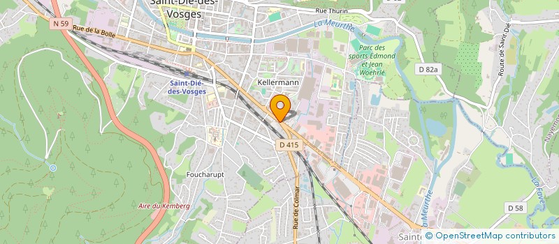 localisation de l'entreprise SCI FENNIX  SAINT-DIE-DES-VOSGES