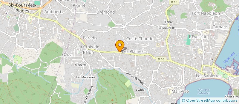 localisation de l'entreprise SCI FENOGLIO à LA SEYNE-SUR-MER