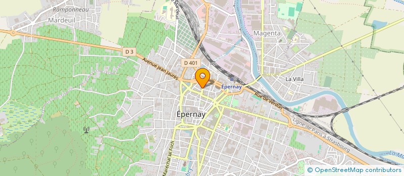 localisation de l'entreprise SCI FER ET PIERRE  EPERNAY