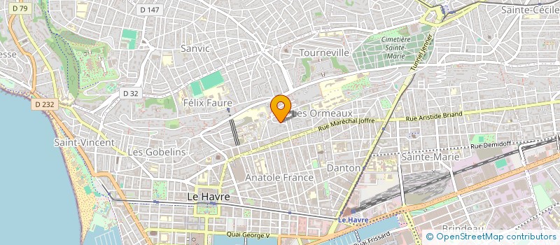 localisation de l'entreprise SCI FERAILLE  LE HAVRE