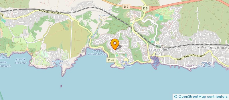 localisation de l'entreprise SCI FERAMAR  SAUSSET-LES-PINS