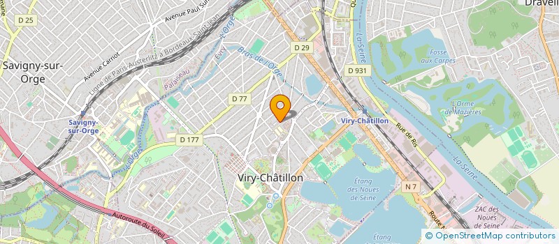 localisation de l'entreprise SCI FERBER à VIRY-CHATILLON