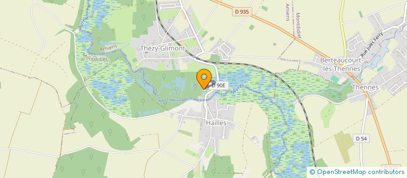 localisation de l'entreprise SCI FERBUS FOUTRY  THEZY-GLIMONT