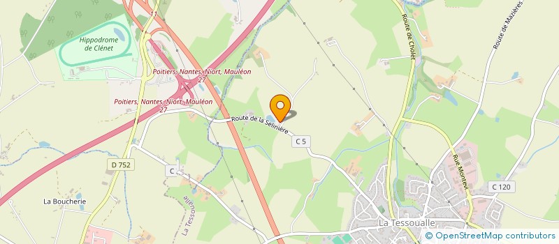 localisation de l'entreprise SCI FERCHAUD IMMOBILIERE  LA TESSOUALLE