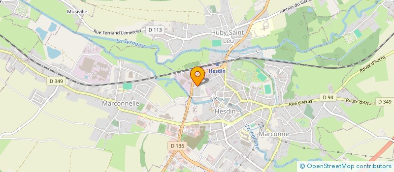 localisation de l'entreprise SCI FERDANI  HESDIN