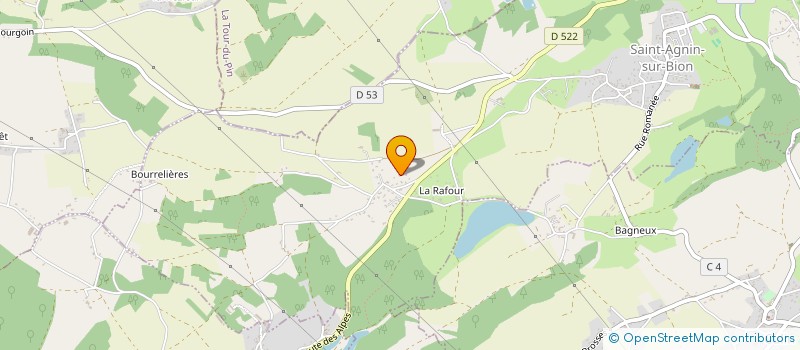 localisation de l'entreprise SCI FERDAV  SAINT-AGNIN-SUR-BION