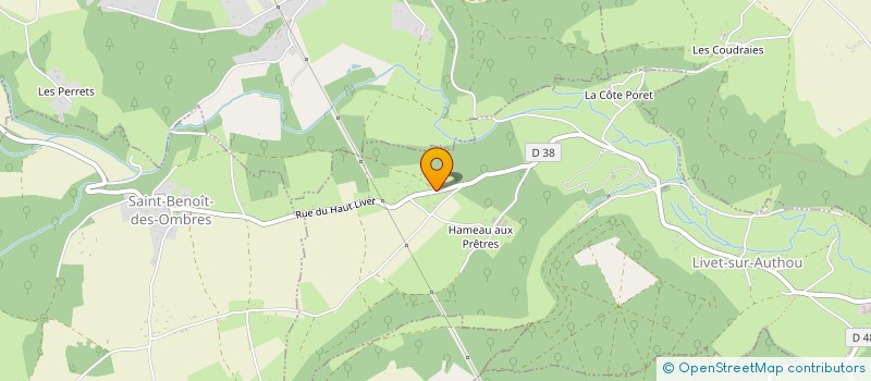 localisation de l'entreprise SCI FERET - RODRIGUEZ  LIVET-SUR-AUTHOU