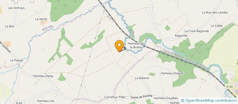 localisation de l'entreprise SCI FEREY  RAUVILLE-LA-BIGOT