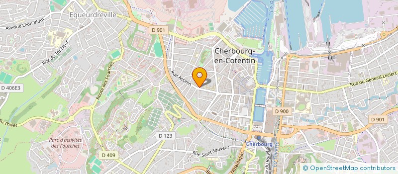 localisation de l'entreprise SCI FEREY GRESSELIN à CHERBOURG-EN-COTENTIN