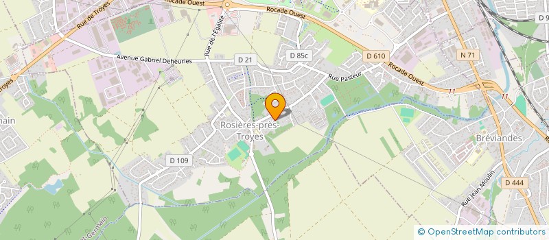 localisation de l'entreprise SCI FERGUS  ROSIERES-PRES-TROYES