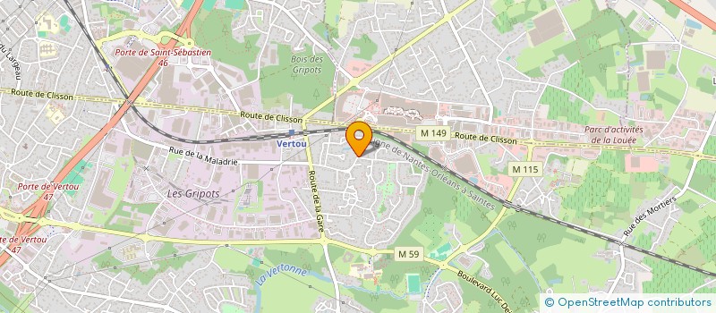 localisation de l'entreprise SCI FERIMMO  VERTOU