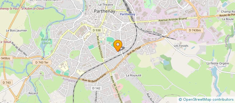 localisation de l'entreprise SCI FERJOUX RINSANT  PARTHENAY