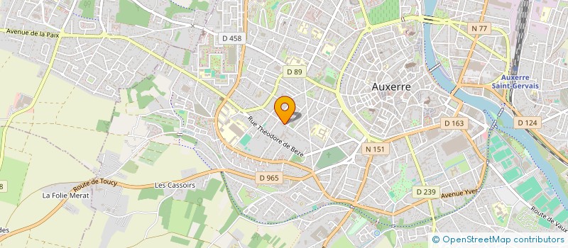 localisation de l'entreprise SCI FERKIOUI  AUXERRE