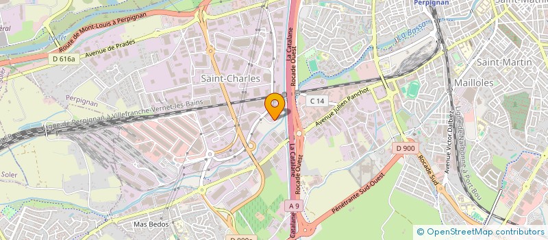 localisation de l'entreprise SCI FERM  PERPIGNAN