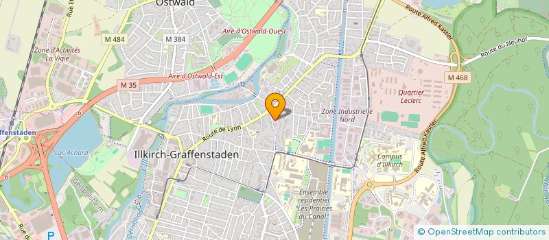 localisation de l'entreprise SCI FERMADA  ILLKIRCH-GRAFFENSTADEN