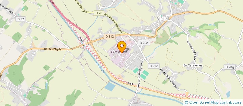 localisation de l'entreprise SCI FERME DE GAILLAGUET  VERFEIL