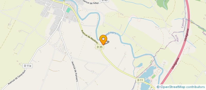 localisation de l'entreprise SCI FERME DE GALACHE  CALMONT