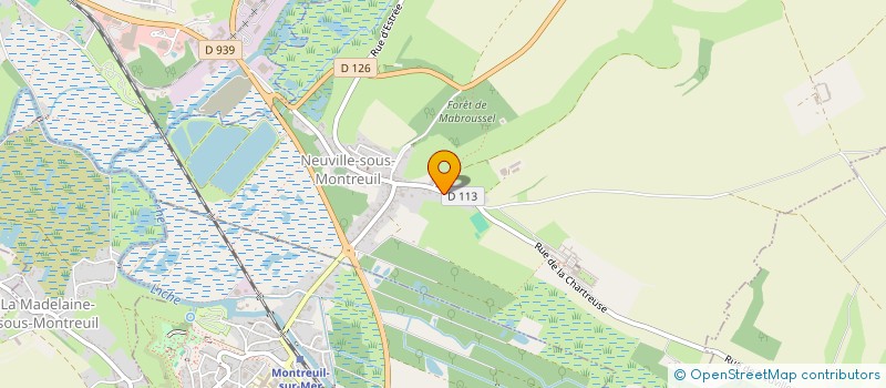 localisation de l'entreprise SCI FERME DE LA CHARTREUSE  NEUVILLE-SOUS-MONTREUIL