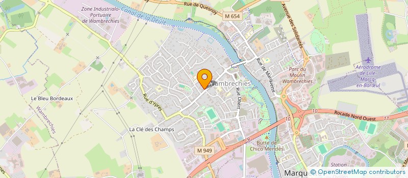 localisation de l'entreprise SCI FERME DE LA SALLE  WAMBRECHIES