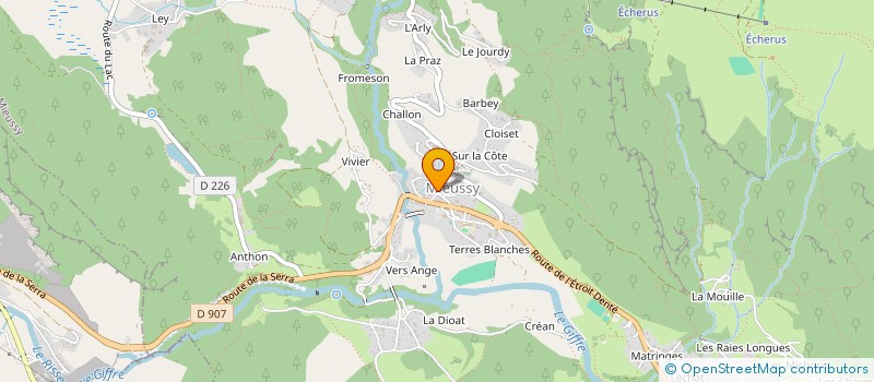 localisation de l'entreprise SCI FERME DE MARIE ET MARC  MIEUSSY