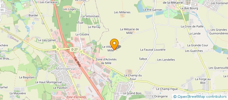 localisation de l'entreprise SCI FERME DE MILLE  MELESSE