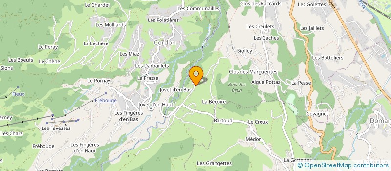 localisation de l'entreprise SCI FERME DE NANT CRUY à SALLANCHES