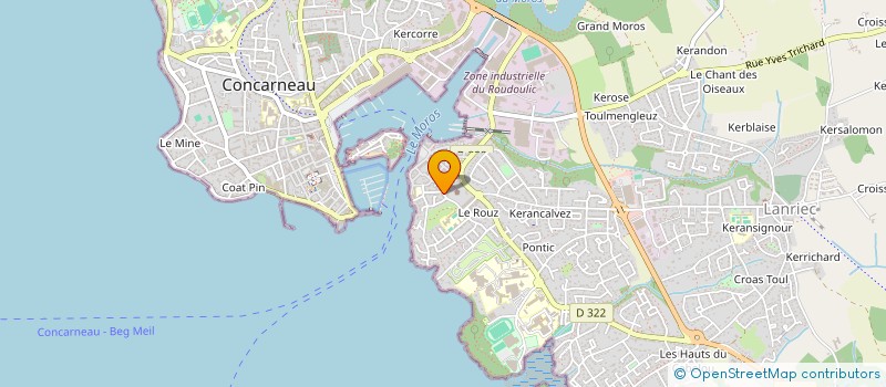 localisation de l'entreprise SCI FERME DE PENHER HUEL  CONCARNEAU