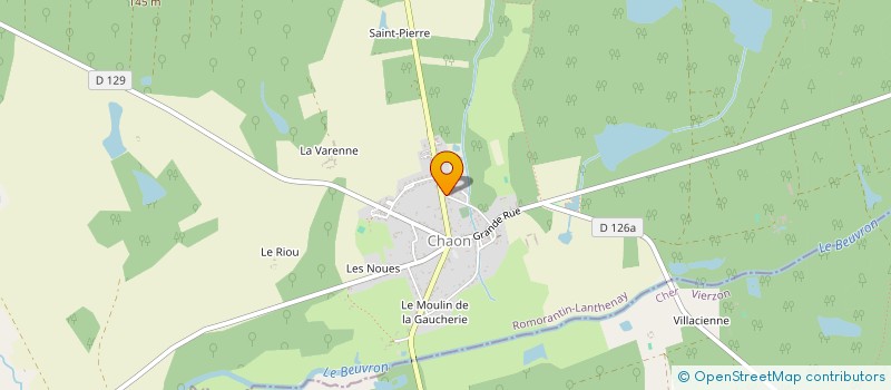 localisation de l'entreprise SCI FERME DE SAINT PIERRE  CHAON