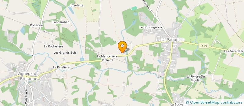 localisation de l'entreprise SCI FERME DES 3S à VIGNEUX DE BRETAGNE