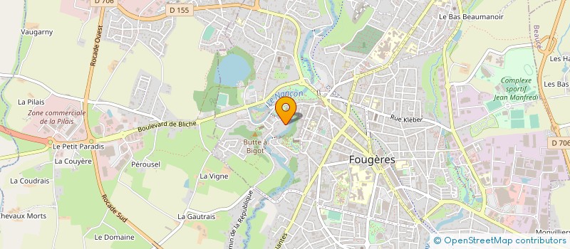 localisation de l'entreprise SCI FERME DES GUETTES  FOUGERES