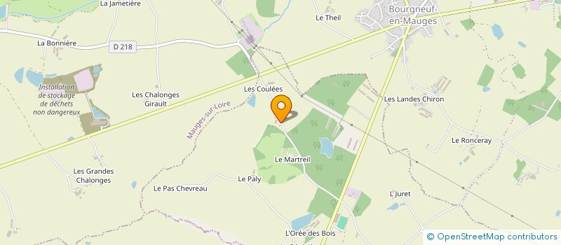 localisation de l'entreprise SCI FERME DU MARTREIL  CHEMILLE-EN-ANJOU