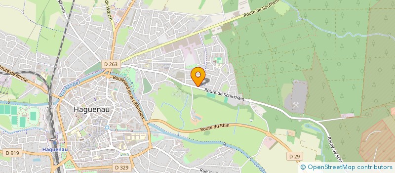 localisation de l'entreprise SCI FERME DU POSTILLON  HAGUENAU