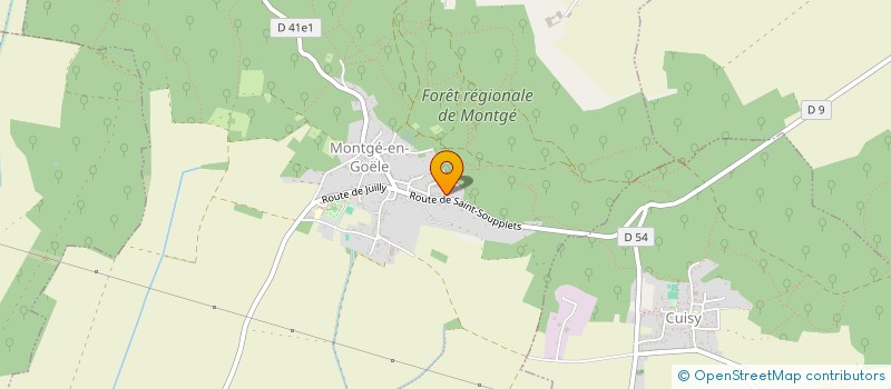 localisation de l'entreprise SCI FERME DU VIVIER  MONTGE-EN-GOELE