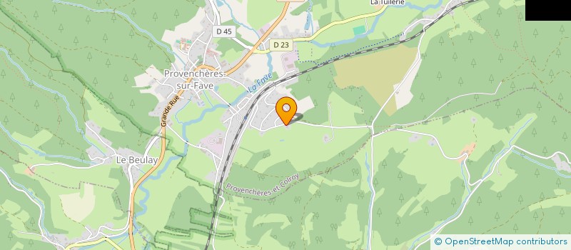 localisation de l'entreprise SCI FERME MAYEGOUTTE  PROVENCHERES-ET-COLROY