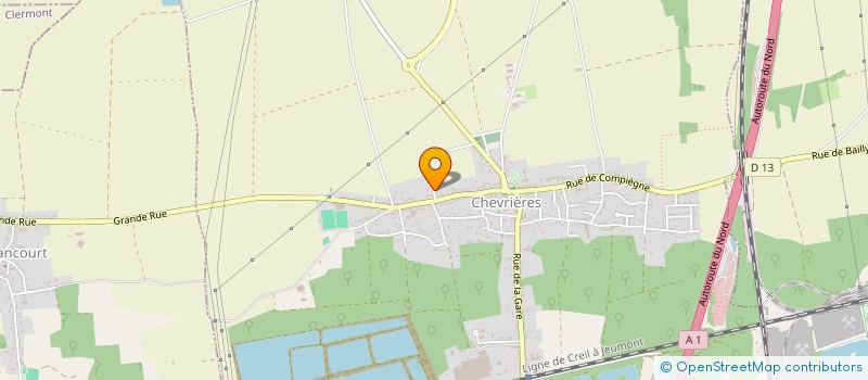 localisation de l'entreprise SCI FERME SANG ET OR  CHEVRIERES