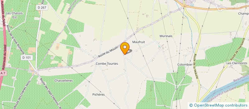 localisation de l'entreprise SCI FERMOND D2MO VOSSIER  BEAUMONT-MONTEUX