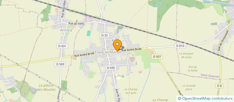 localisation de l'entreprise SCI FERNAND à FLAVY-LE-MARTEL