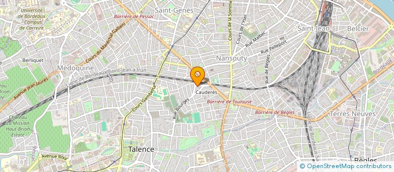 localisation de l'entreprise SCI FERNAND ANDREE  TALENCE