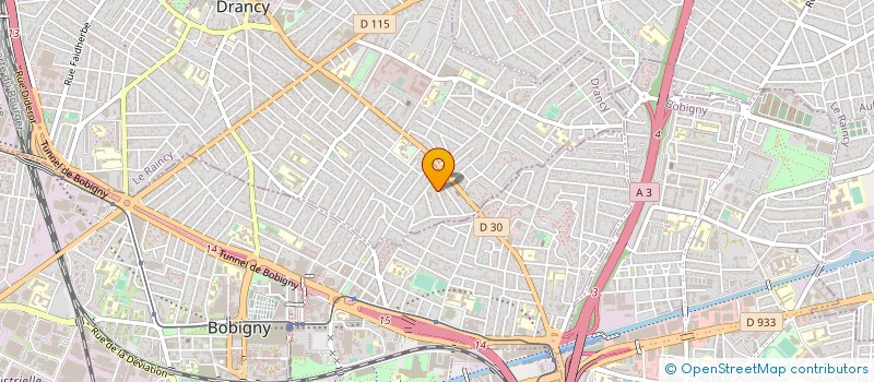 localisation de l'entreprise SCI FERNAND PELLOUTIER  DRANCY