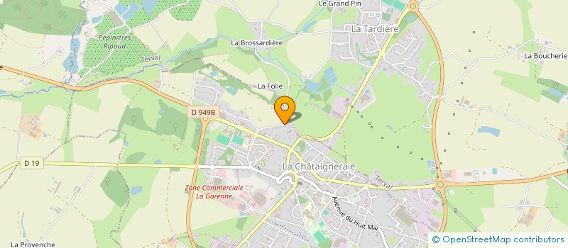 localisation de l'entreprise SCI FERNANDE ET GABRIEL  LA CHATAIGNERAIE