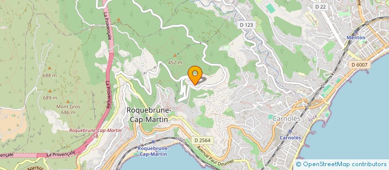 localisation de l'entreprise SCI FERNANDES à ROQUEBRUNE-CAP-MARTIN