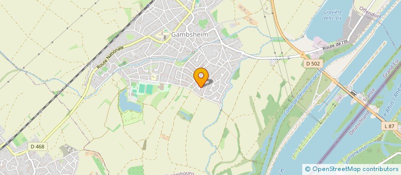 localisation de l'entreprise SCI FERNANDEZ  GAMBSHEIM