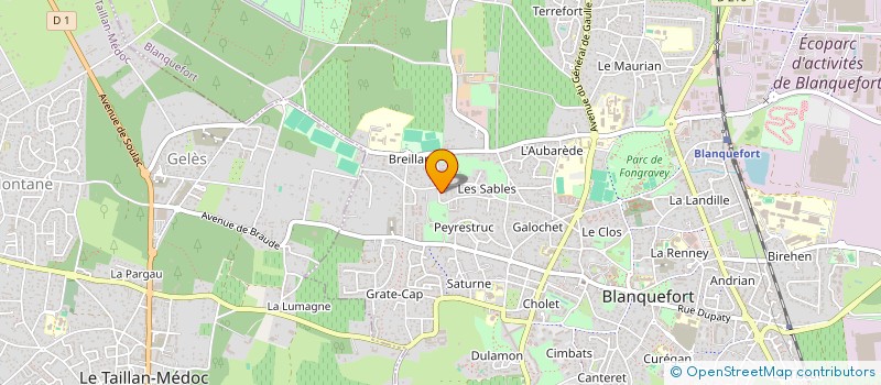 localisation de l'entreprise SCI FERNANDEZ à BLANQUEFORT