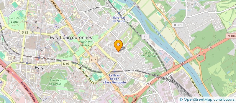 localisation de l'entreprise SCI FERNANDEZ & CO à EVRY-COURCOURONNES