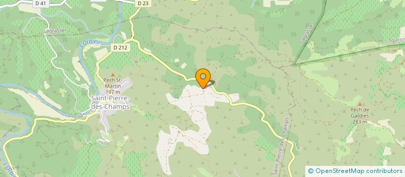 localisation de l'entreprise SCI FERNANDO FRERES  SAINT-PIERRE-DES-CHAMPS